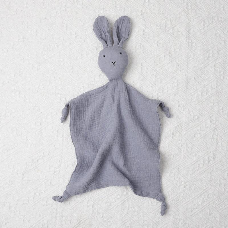Doudou Bébé Lapin Gris - Peluchy
