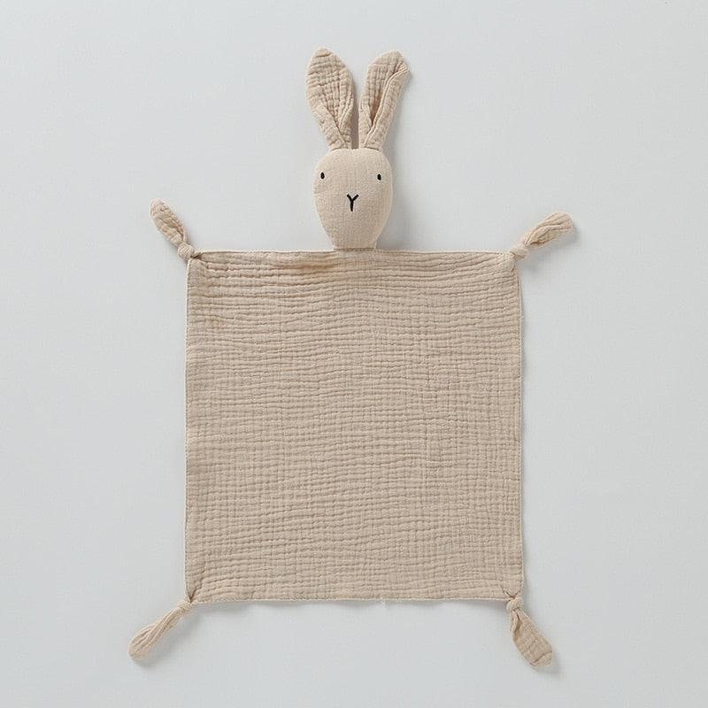 Doudou Bébé Lapin Kaki - Peluchy