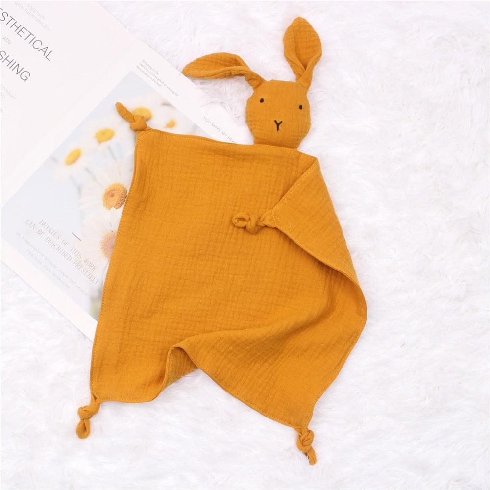 Doudou Bébé Lapin Orange - Peluchy