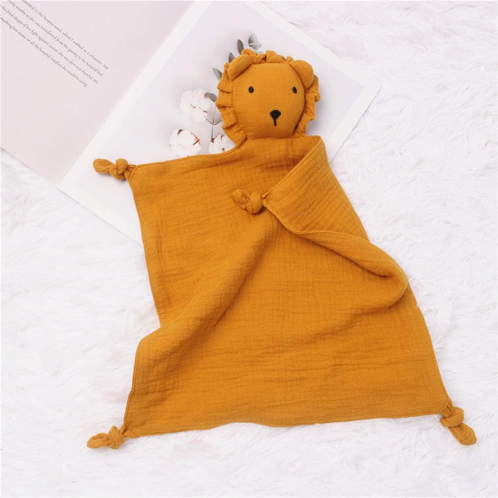 Doudou Bébé Lion Orange - Peluchy