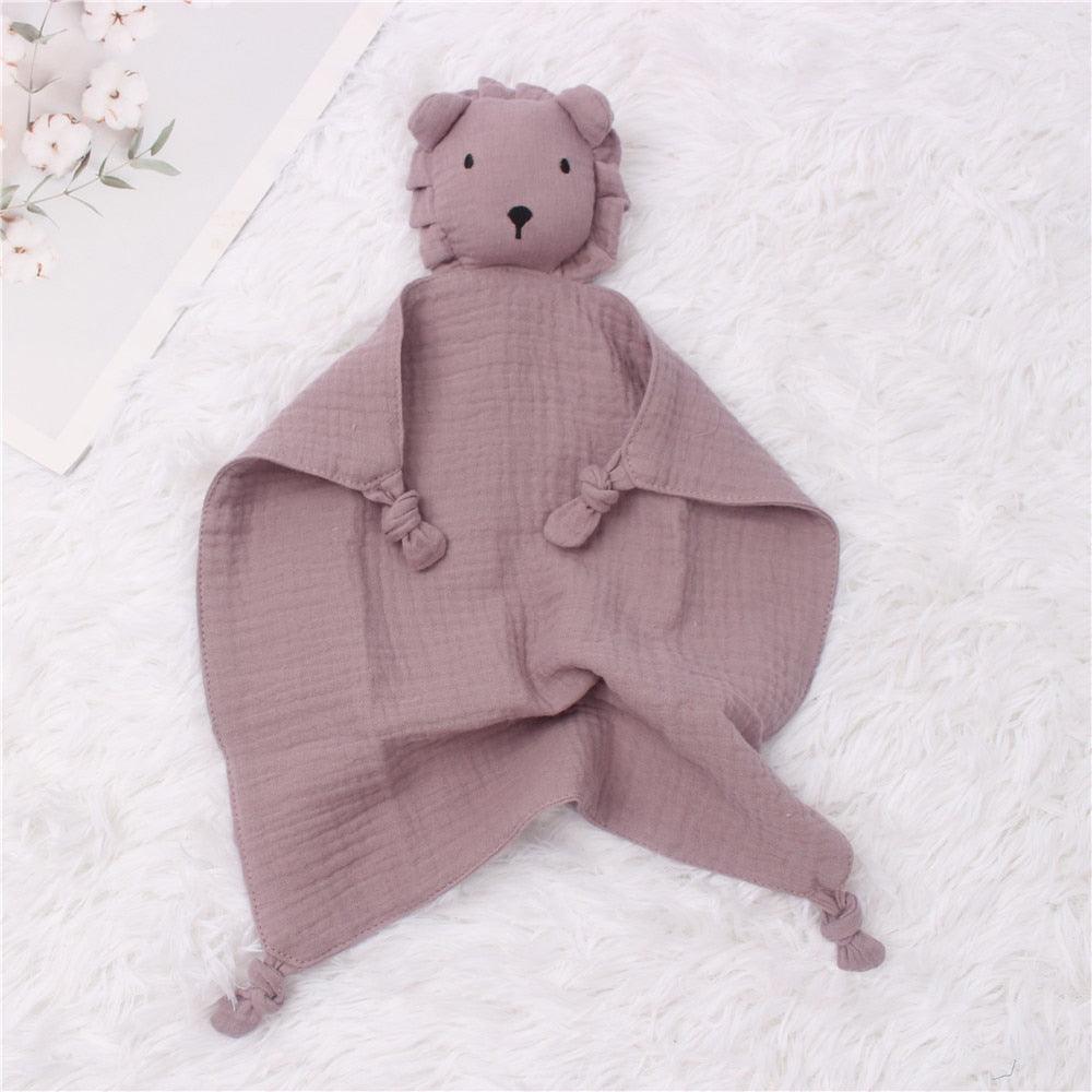 Doudou Bébé Lion Violet - Peluchy