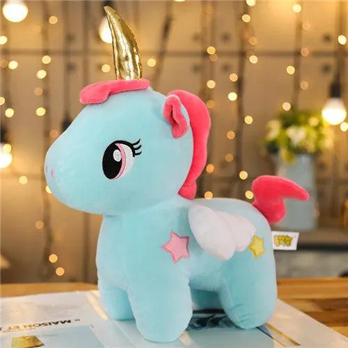 Licorne Peluche Bleue - Peluchy