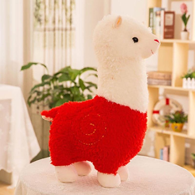Peluche Alpaga Rouge - Peluchy