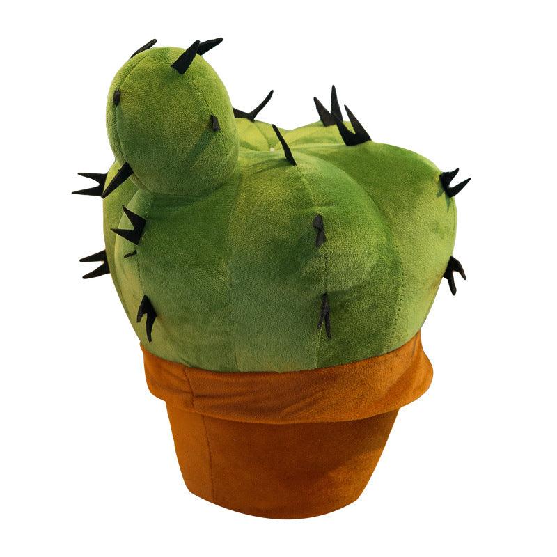 Cactus Fond Blanc Peluche - Peluchy
