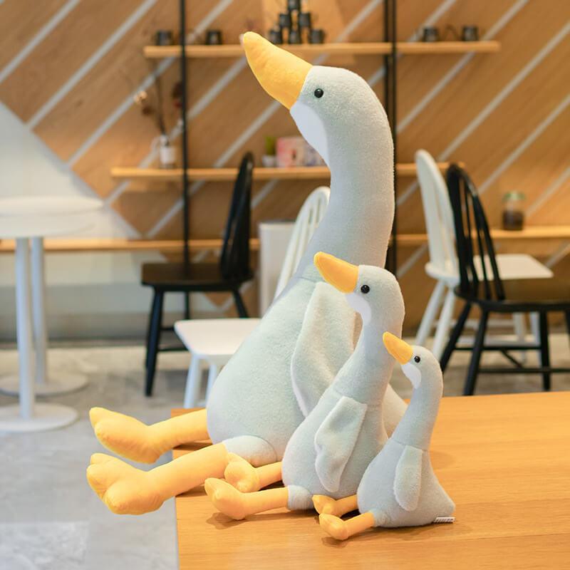 Peluche Canard Géant Gris - Peluchy