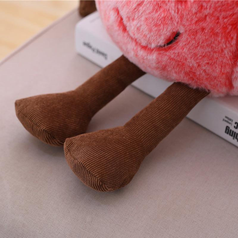 Pieds Peluche Cerise - Peluchy