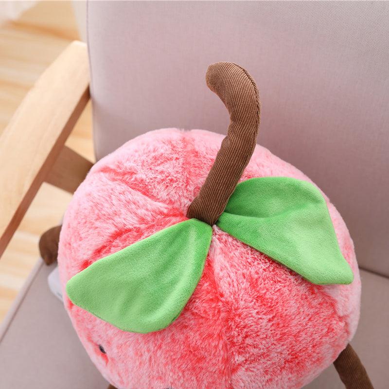Feuilles Peluche Cerise - Peluchy