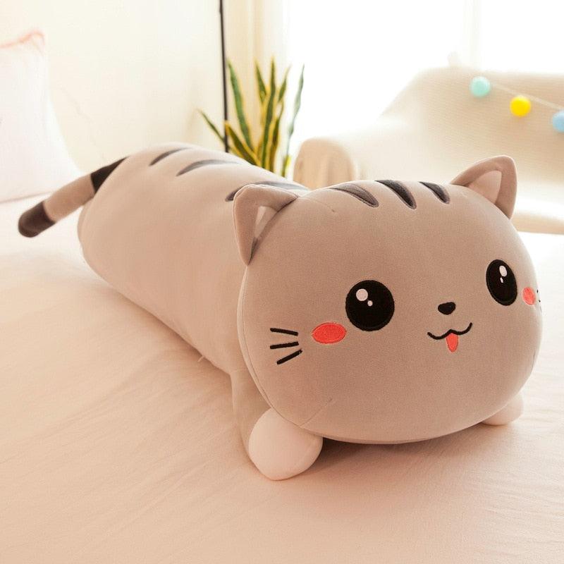 Peluche Chat Géant Gris - Peluchy