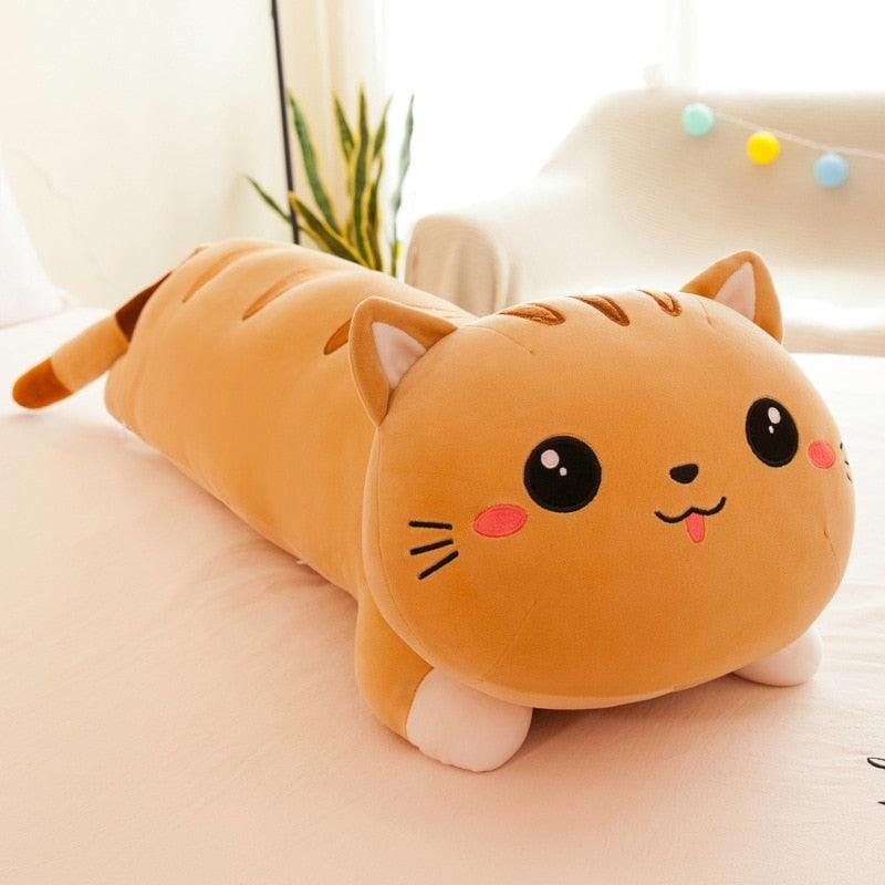 Peluche Chat Géant Orange - Peluchy