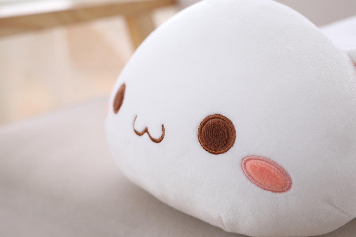 Tête peluche chat kawaii blanc - Peluchy