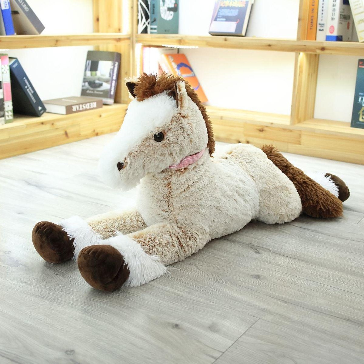 Peluche Cheval XXL Brun - Peluchy