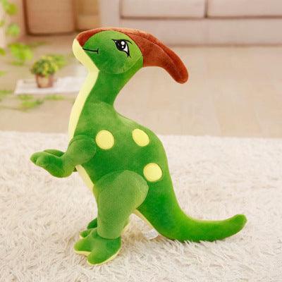 Peluche Dinosaure Parasaurolophus Vert - Peluchy