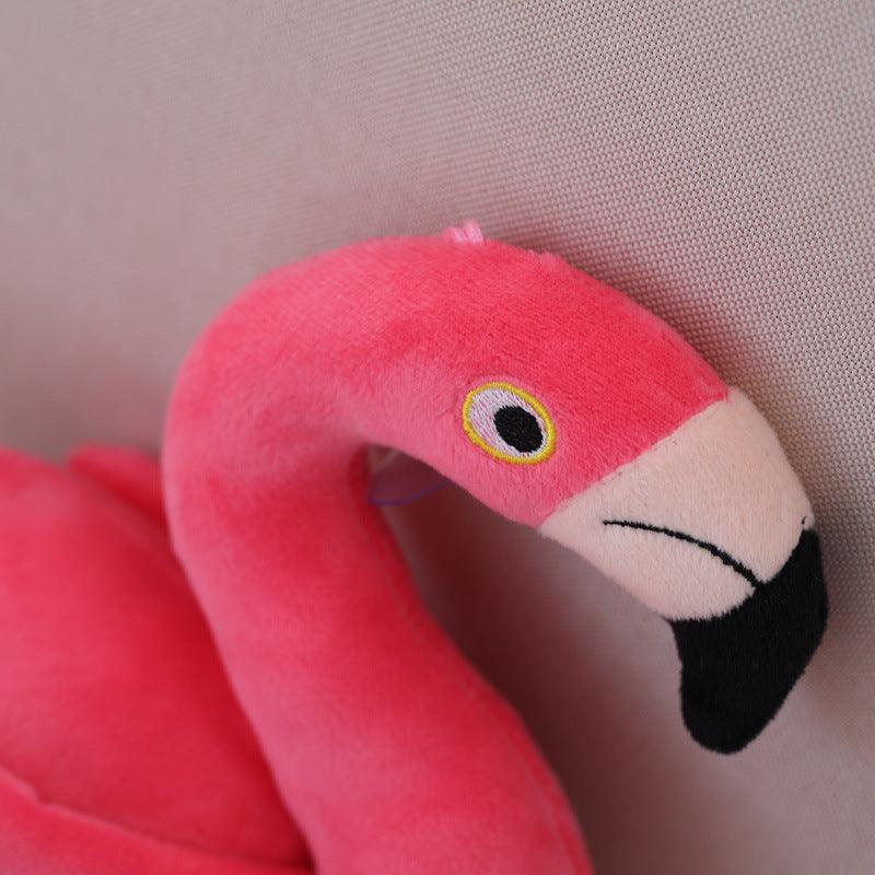 Tête Peluche Flamant Rose - Peluchy
