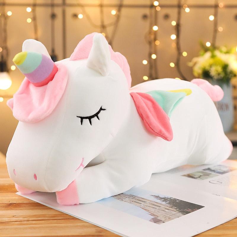 Peluche Géante Licorne Blanche - Peluchy