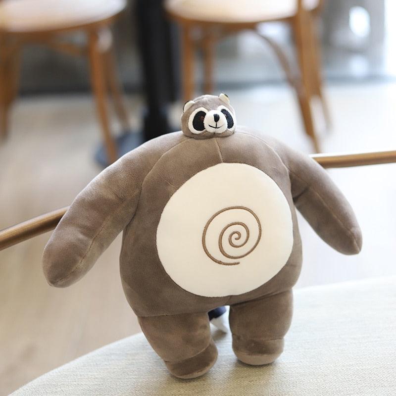 Peluche Gros Doudou Raton Laveur - Peluchy