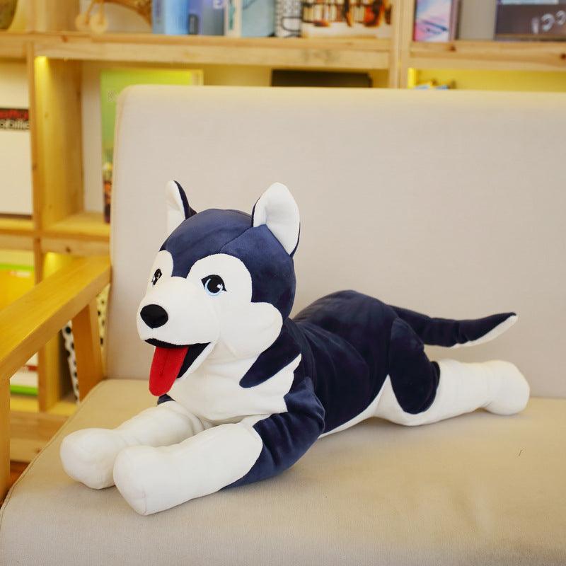 Peluche Husky XXL Bleu - Peluchy