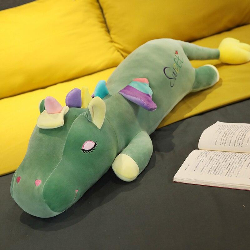 Peluche Licorne Géante Verte - Peluchy