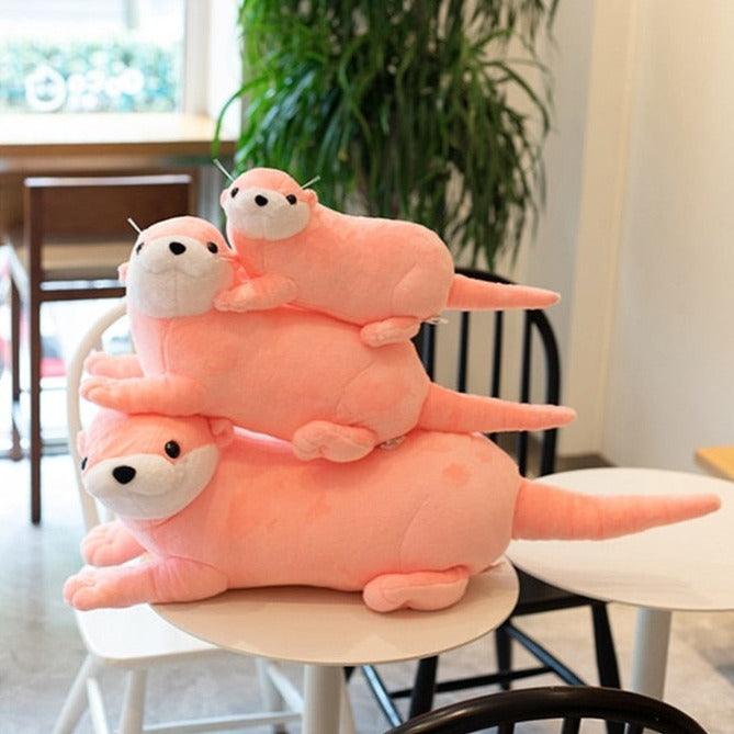 Loutres Rose en Peluche - Peluchy