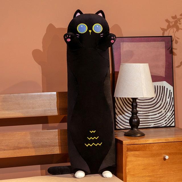 Peluche Oreiller Chat Noir - Peluchy