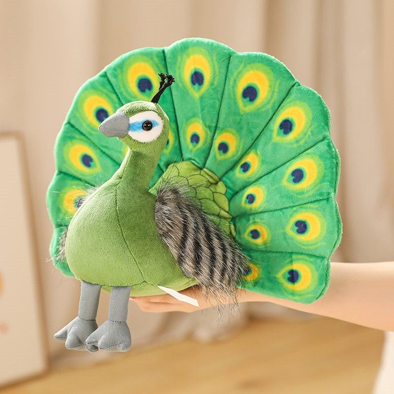 Peluche Paon Vert - Peluchy