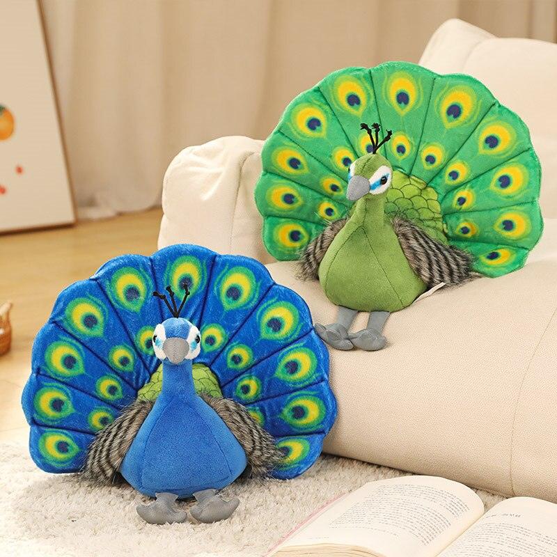 Deux Paons en Peluche - Peluchy