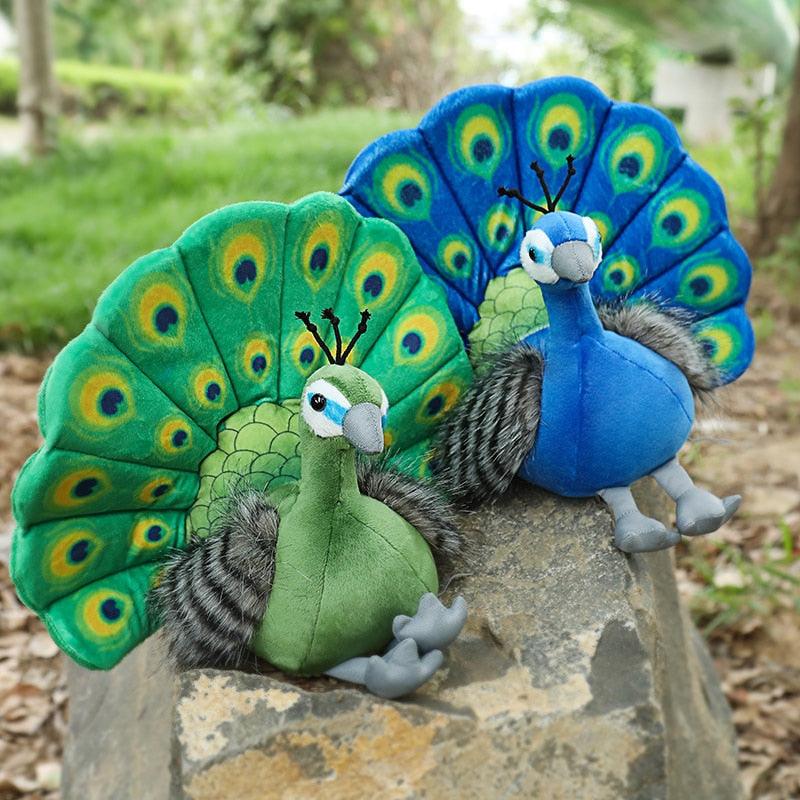 Paon Vert et Bleu - Peluchy