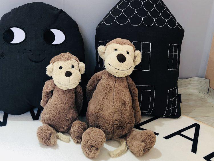 Deux Petits Singes en Peluche - Peluchy