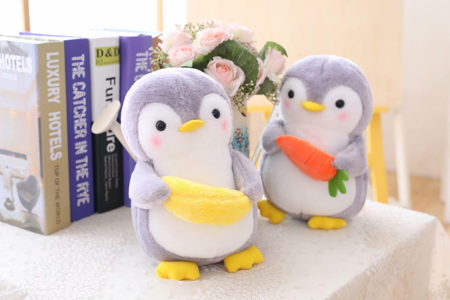 Peluche Pingouin Carotte Banane - Peluchy