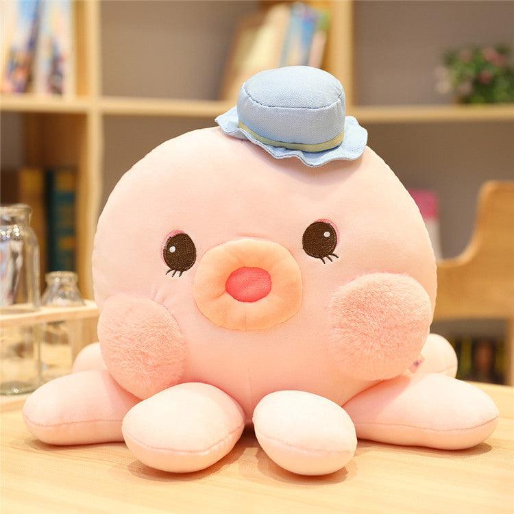 Peluche Poulpe Kawaii Rose - Peluchy