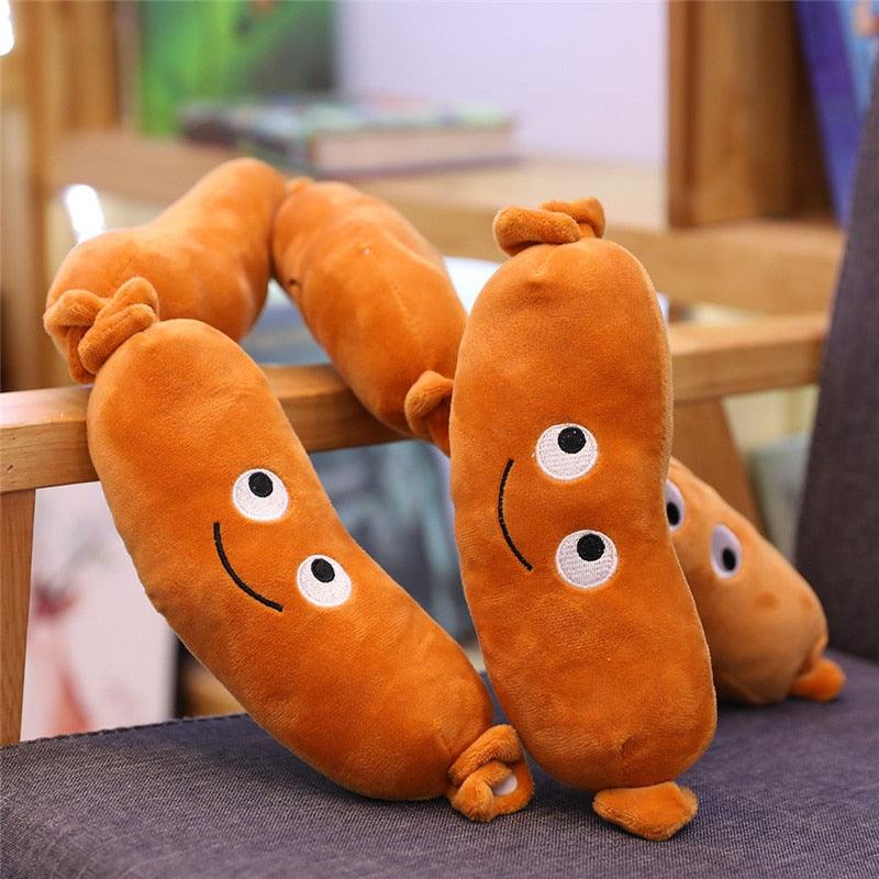 Plusieurs Peluches Saucisses - Peluchy