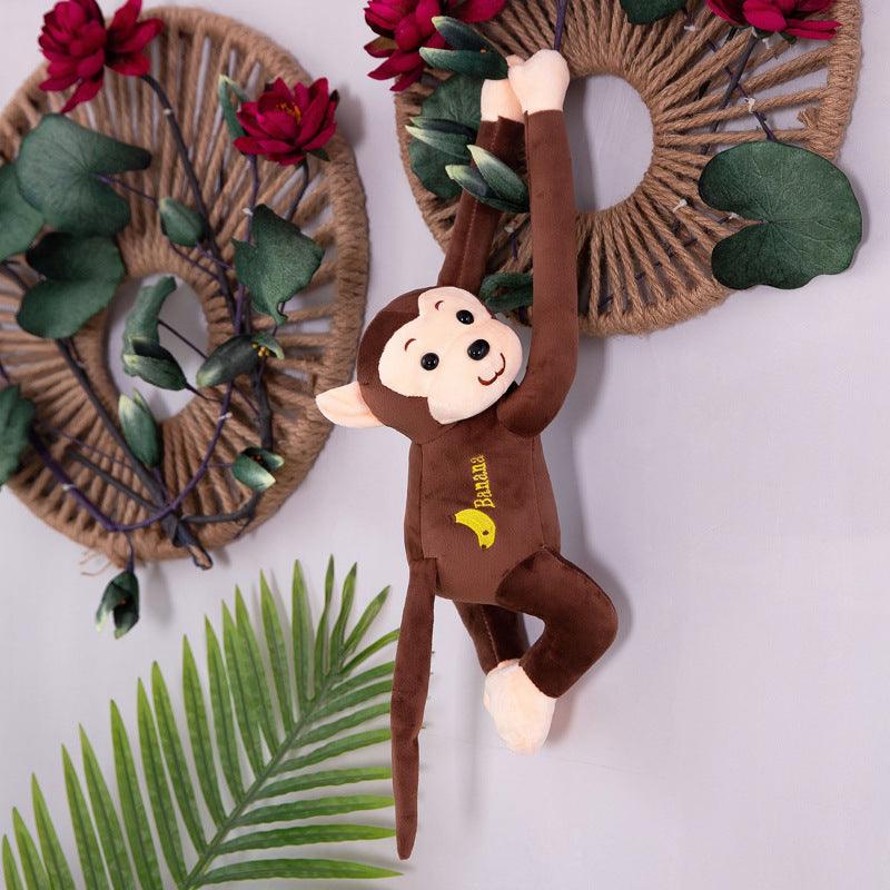 Peluche Singe Long Bras Brun - Peluchy