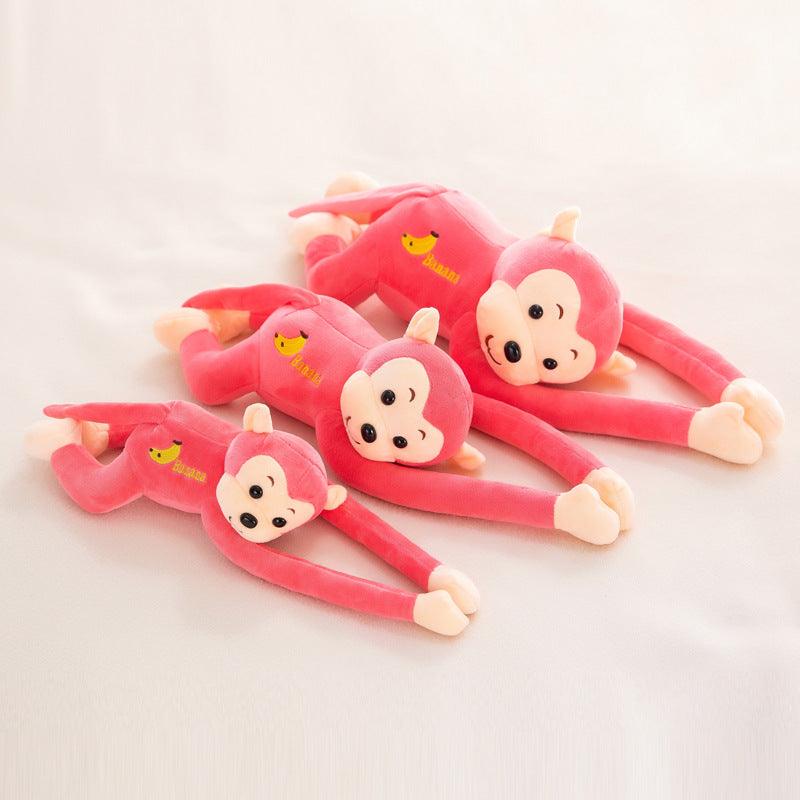 Peluche Singe Rose - Peluchy