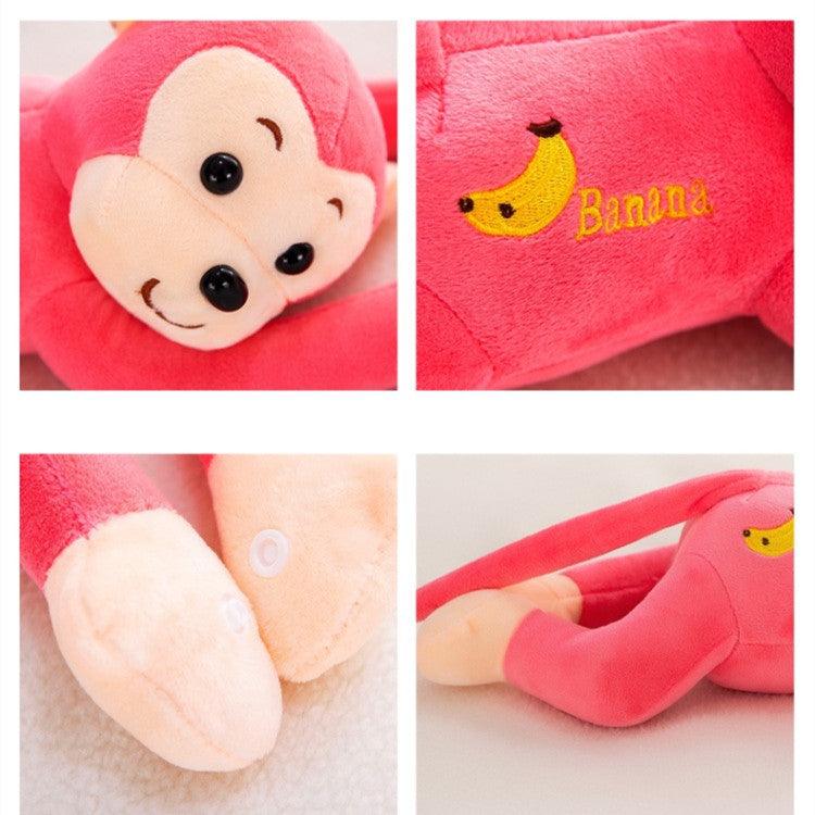 Caractéristiques Peluche Singe Rose - Peluchy
