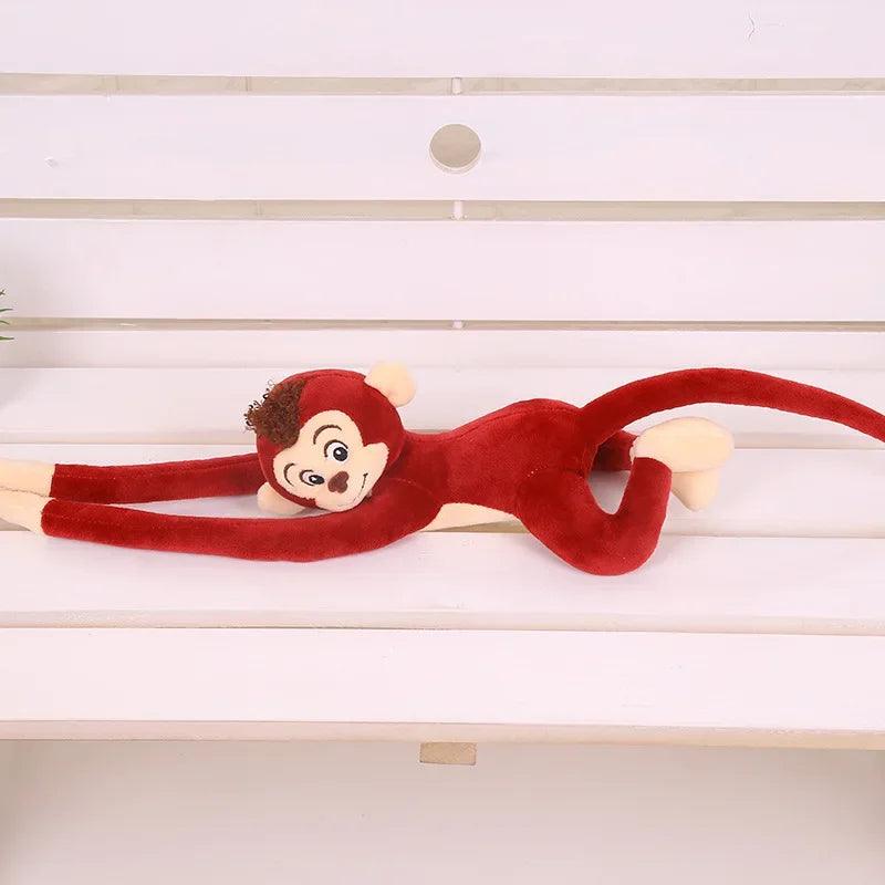 Peluche Singe Long Bras Rouge - Peluchy