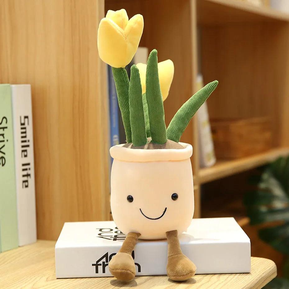 Peluche Tulipe Jaune - Peluchy
