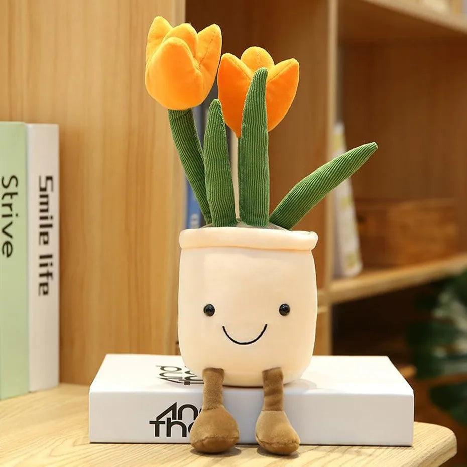 Peluche Tulipe Orange - Peluchy