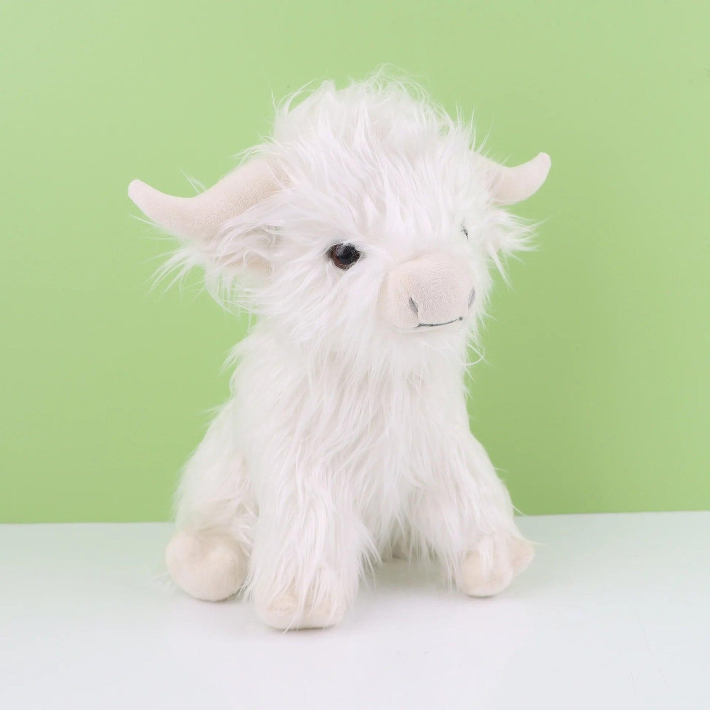 Peluche Vache Highland Blanche - Peluchy