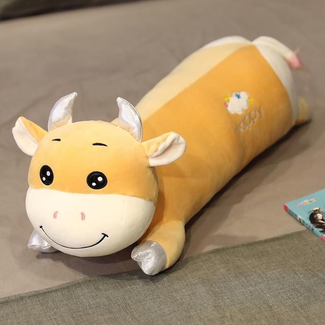 Peluche Vache XXL Orange - Peluchy