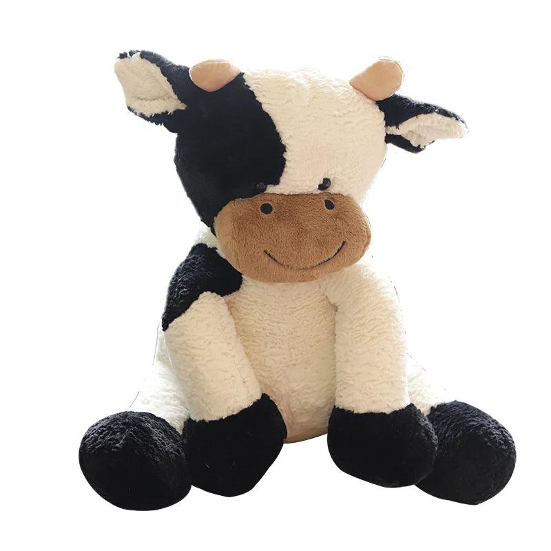 Vache Peluche Noire et Blanche - Peluchy