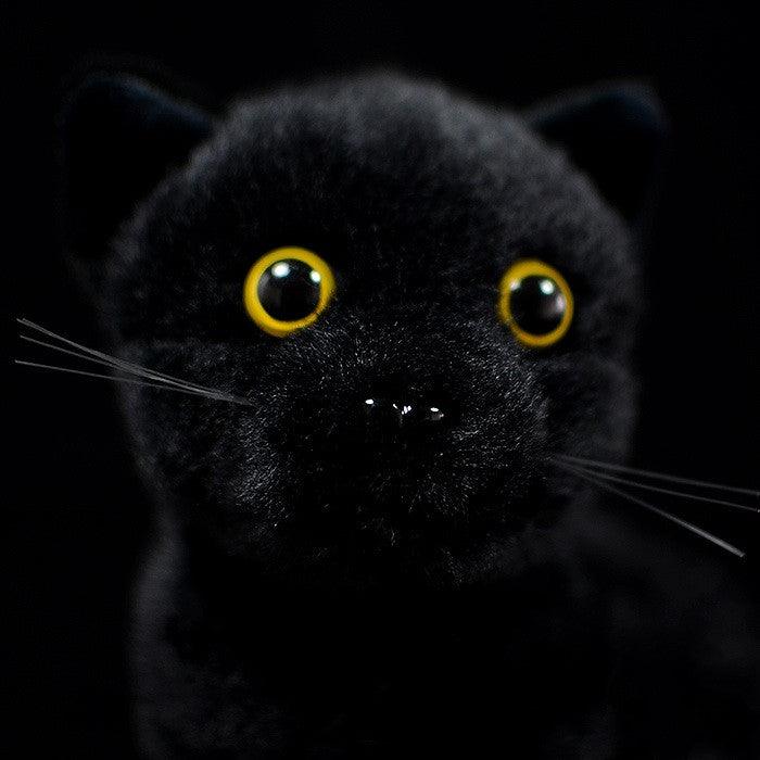 Tête Chat Noir Peluche - Peluchy