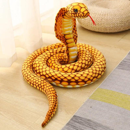 Peluche Serpent Cobra Orange - Peluchy
