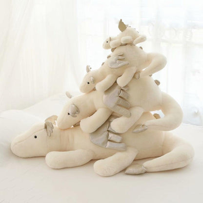 Plusieurs Peluches Dragons Blancs - Peluchy