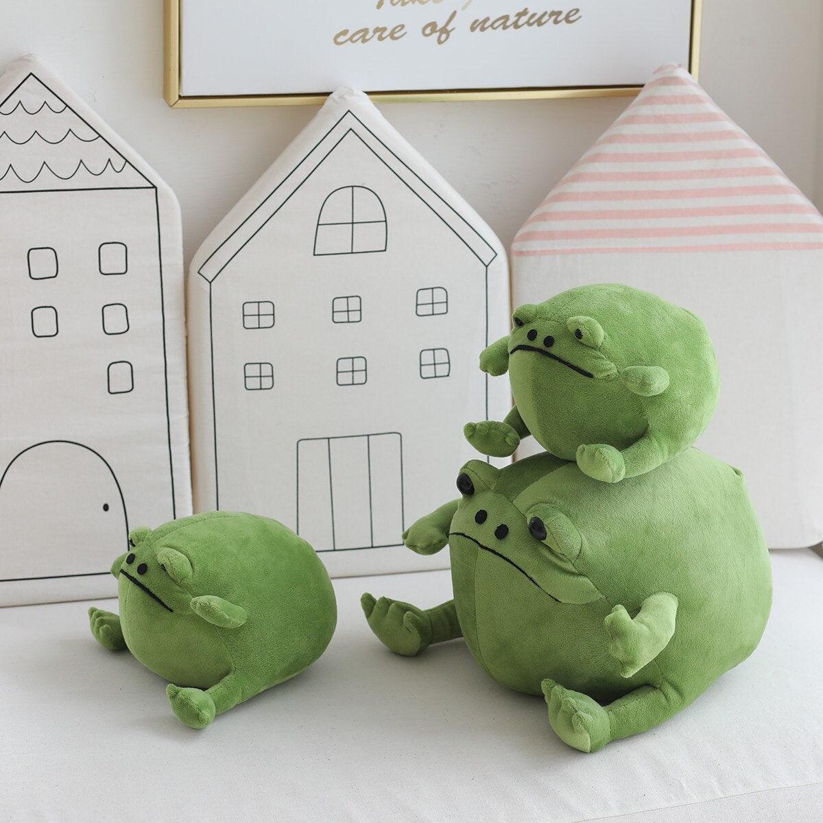 Plusieurs grenouilles en peluche - Peluchy