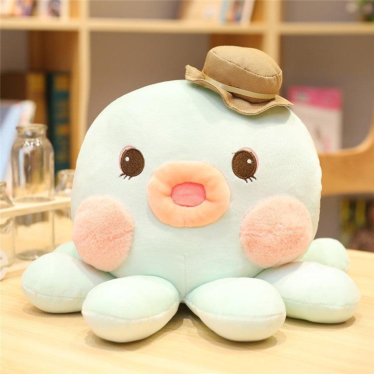 Peluche Poulpe Kawaii Cyan - Peluchy