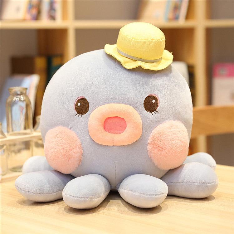 Peluche Poulpe Kawaii Bleu - Peluchy