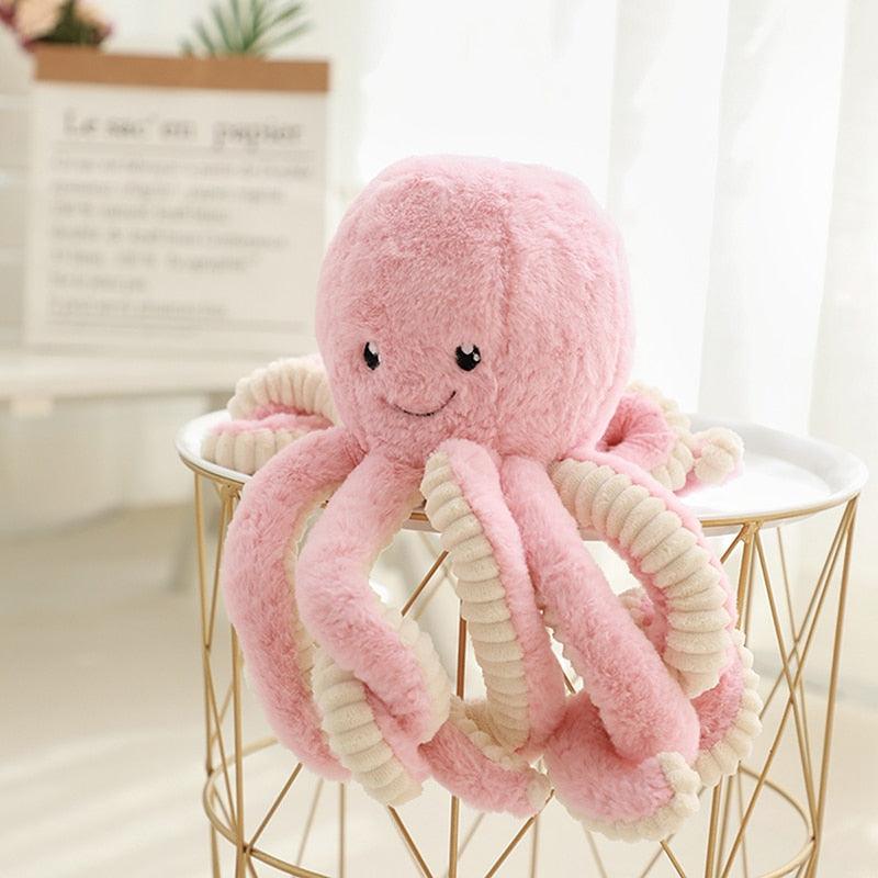 Peluche Poulpe Rose - Peluchy