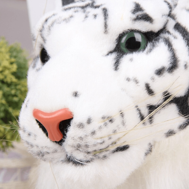 Visage peluche tigre blanc - Peluchy